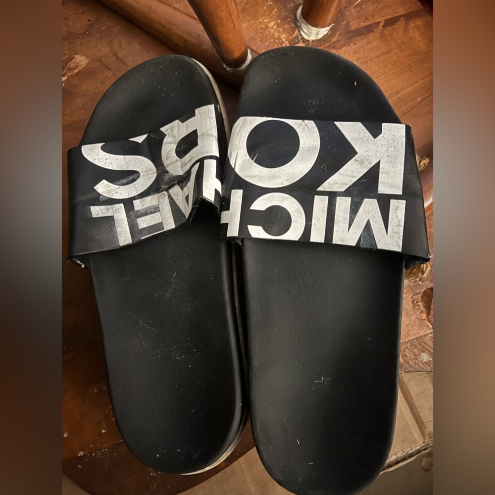 michael kors platform slides sandals